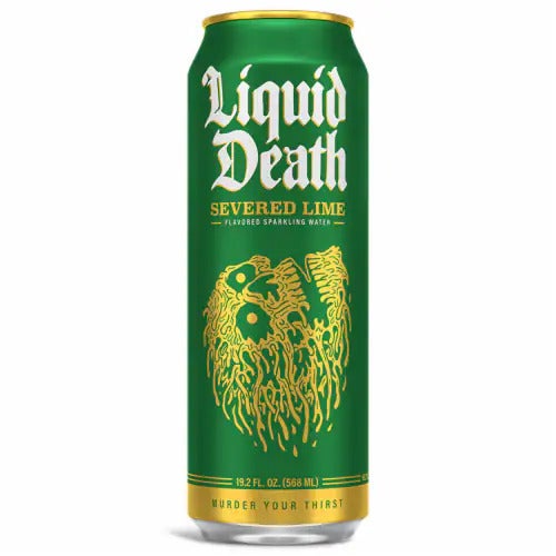 Liquid Death Severed Lime Sparkling Water | Crisp, Refreshing Lime